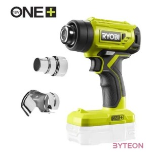 Ryobi 18V One Plus hőlégfúvó, tartozékkal, akkumulátor és töltő nélkül - R18HG-0