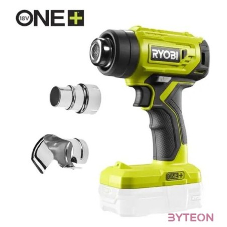 Ryobi 18V One Plus hőlégfúvó, tartozékkal, akkumulátor és töltő nélkül - R18HG-0