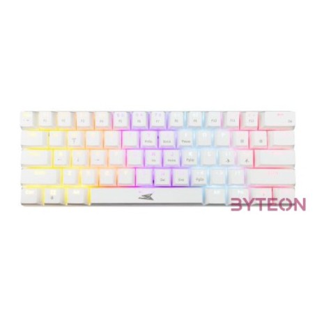 BILL Baracuda BGK-03211W,R-US DOLPHIN-W - Mechanikus gamer billentyűzet piros kapcsolóval - Fehér - US