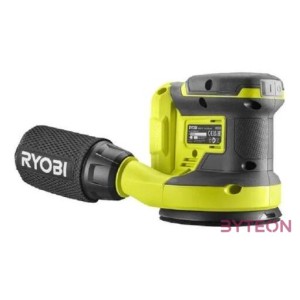 Ryobi 18V One Plus excentrikus csiszoló, 3x csiszolópapír, akkumulátor és töltő nélkül - RROS18-0