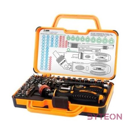 KEZ TT-6900 Professzionális Bit és Dugókulcs készlet, 69 db-os