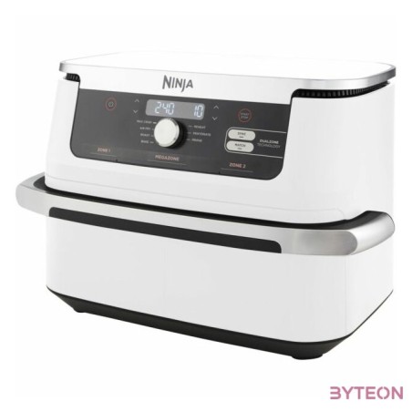 SMH Ninja Foodi 10,4L dupla fiókos forrólevegős sütő - AF500EUWH - Ezüst,Fehér