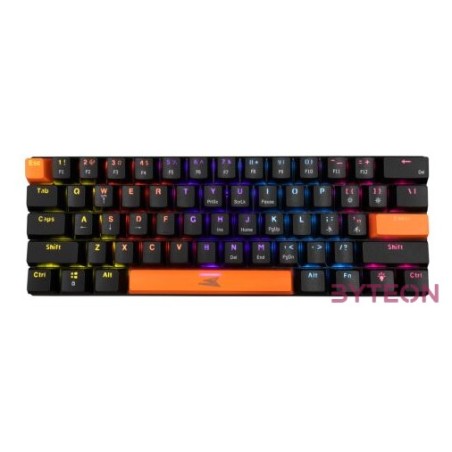 BILL Baracuda BGK-03121B,BL-US DOLPHIN-B - Mechanikus gamer billentyűzet kék kapcsolóval - Fekete - US