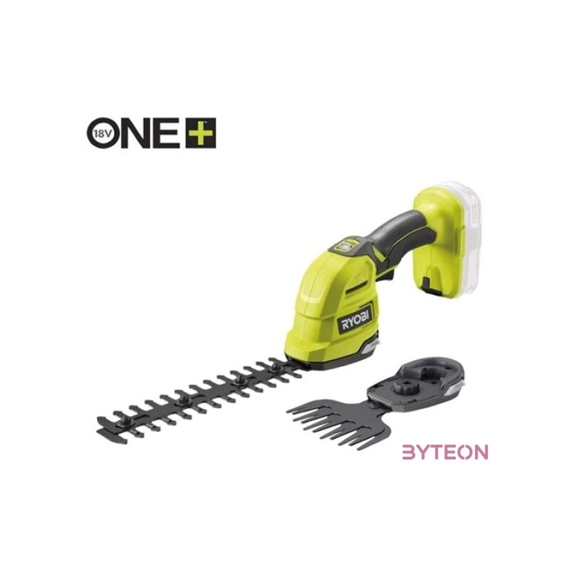 Ryobi 18V One Plus szegélyvágó és bokorformázó, akkumulátor és töltő nélkül - RY18GSA-0