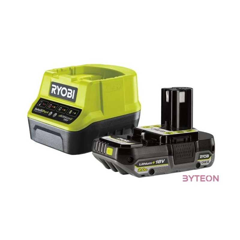 Ryobi 1x 18V One Plus (2,0 Ah) Lithium akkumulátor és töltő szett - RC18120-120C