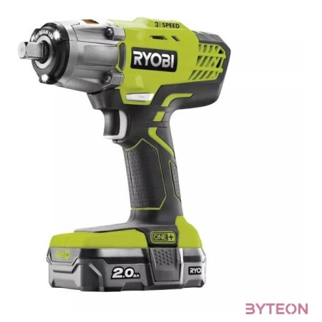 Ryobi 18V One Plus három sebességes 1,2 ütvecsavarozó, 1x 2,0Ah akkumulátor, töltő - R18IW3-120S