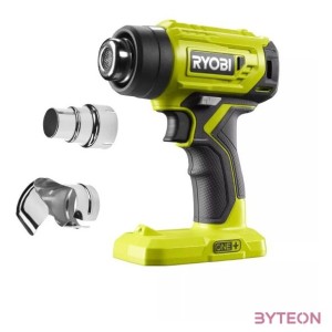 Ryobi 18V One Plus hőlégfúvó, tartozékkal, akkumulátor és töltő nélkül - R18HG-0