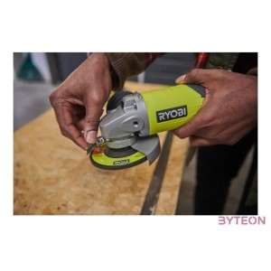 Ryobi 18V One Plus 115mm-es sarokcsiszoló, 1x 4,0Ah akkumulátor, töltő - R18AG-140S