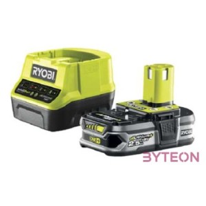 Ryobi 1x 18V One Plus (2,5 Ah) Lithium akkumulátor és töltő szett - RC18120-125