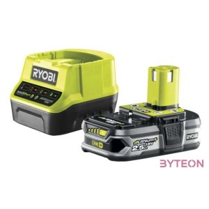 Ryobi 1x 18V One Plus (2,5 Ah) Lithium akkumulátor és töltő szett - RC18120-125