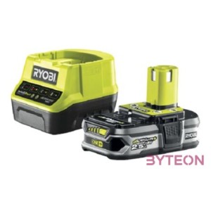 Ryobi 1x 18V One Plus (2,5 Ah) Lithium akkumulátor és töltő szett - RC18120-125
