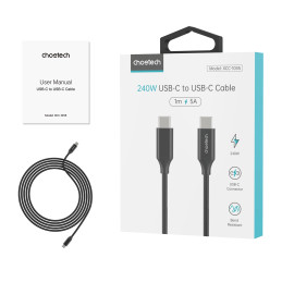 Choetech XCC-1036 Cable USB-C do USB-C 240W 2m (black)