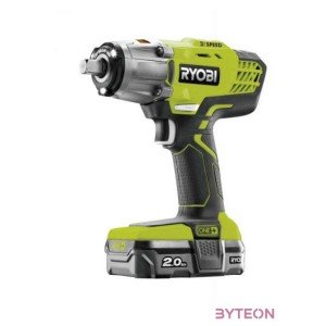 Ryobi 18V One Plus három sebességes 1,2 ütvecsavarozó, 1x 2,0Ah akkumulátor, töltő - R18IW3-120S
