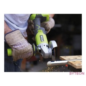 Ryobi 18V One Plus 115mm-es sarokcsiszoló, 1x 4,0Ah akkumulátor, töltő - R18AG-140S