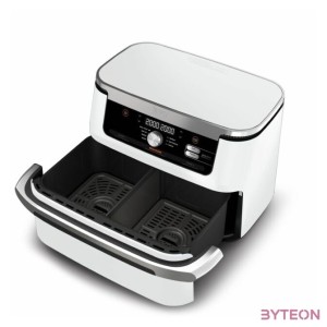 SMH Ninja Foodi 10,4L dupla fiókos forrólevegős sütő - AF500EUWH - Ezüst,Fehér