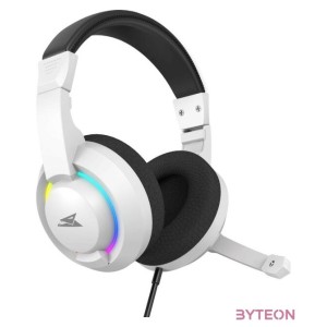 HDP Baracuda BGH-021W HYDRA-W gamer fejhallgató mikrofonnal - RGB - fehér