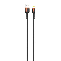 LDNIO LS531, USB - Lightning 1m Cable (Grey-Orange)