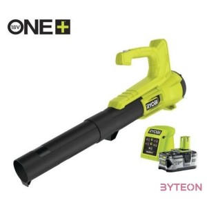 Ryobi 18V One Plus nagyteljesitményű lombfúvó, 1x 4,0Ah akkumulátor, töltő - RY18BLA-140