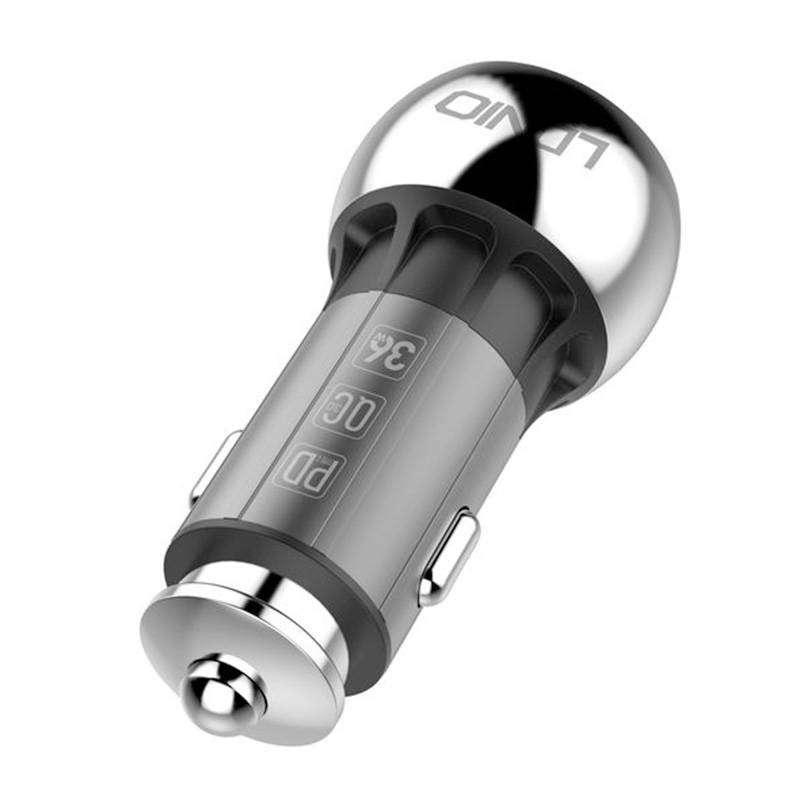 LDNIO C1 USB, USB-C Car charger + MicroUSB Cable