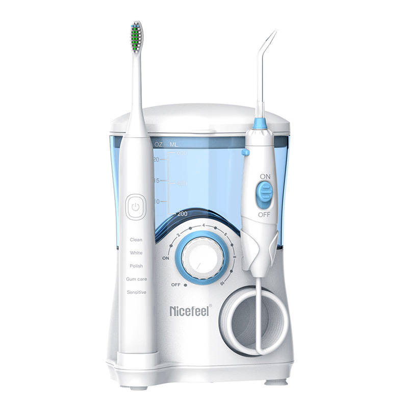 Nicefeel Deskopt water flosser + sonic toothbrush set FC163