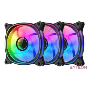 Fan LC Power LC-CF-120-ARGB-KIT-R-B - fekete