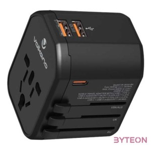 CHG Volkano Worldwide Series utazó töltőadapter PD 20W  QC