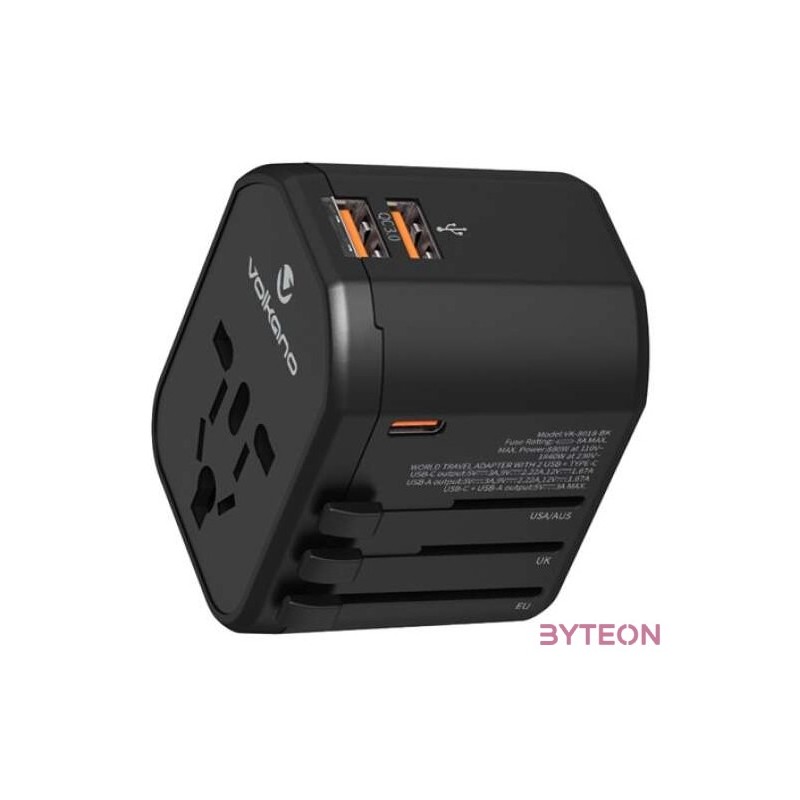 CHG Volkano Worldwide Series utazó töltőadapter PD 20W  QC