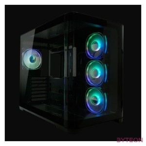 HÁZ LC Power - LC-8001B-ON hangszigetelt ATX ház