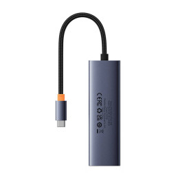 4in1 Hub Baseus  UltraJoy USB-C do USB 3.0 (space grey)