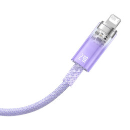 Fast Charging cable Baseus USB-A to Lightning Explorer Series 1m 2.4A (purple)