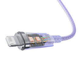 Fast Charging cable Baseus USB-A to Lightning Explorer Series 1m 2.4A (purple)