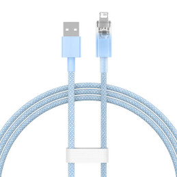 Fast Charging Cable Baseus Explorer USB to Lightning 2.4A 1M (blue)