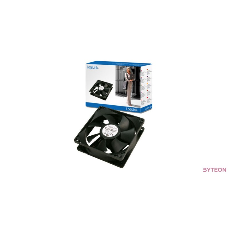 Logilink FAN101 Ventilátor 80x80x25mm fekete