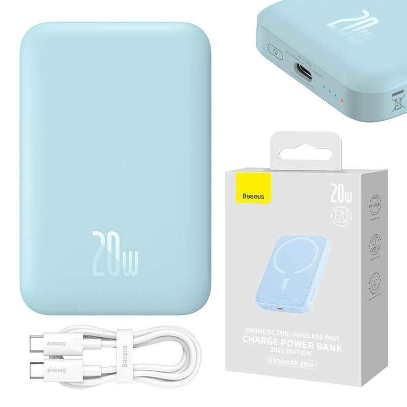 Powerbank Baseus Magnetic Mini 6000mAh 20W (blue)