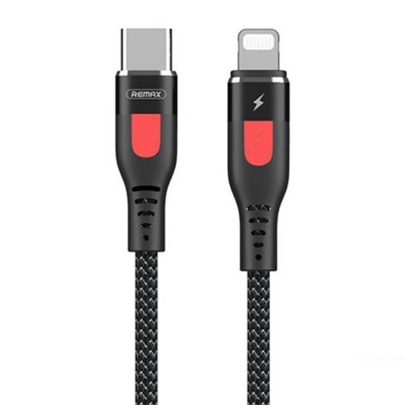 Cable USB-C do Lightning Remax Lesu Pro, 1m (black)