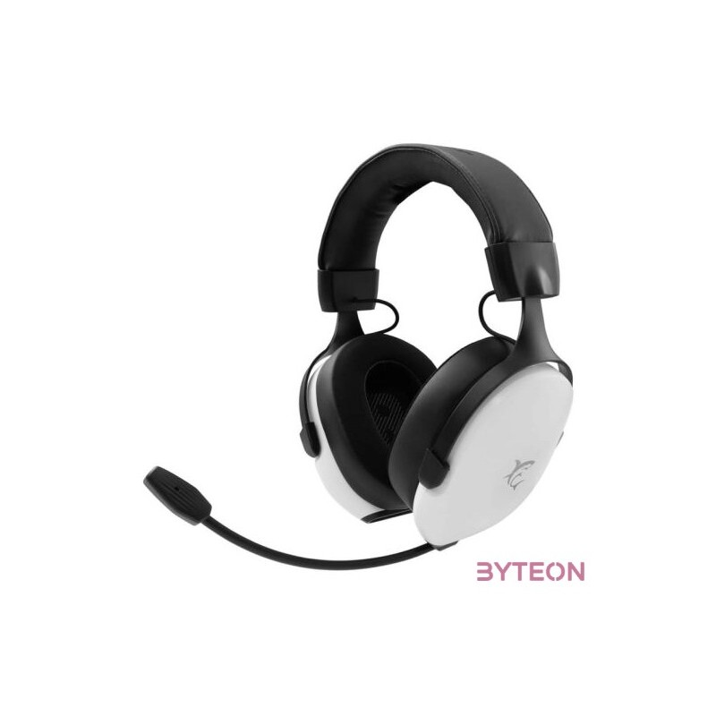 HDP White Shark GH-2445W FOX gamer fejhallgató mikrofonnal - fehér