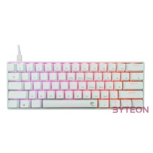 BILL White Shark GK-004211W,R-US SHINOBI-2 vezetékes mechanikus gamer billentyűzet - fehér - US