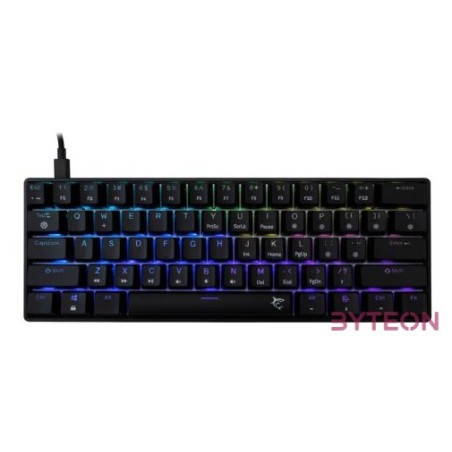 BILL White Shark GK-004121B,BL-US SHINOBI-2 vezetékes mechanikus gamer billentyűzet - fekete - US