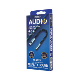 Audio spitter AUX 3.5 to Lightning Remax Sury, RL-LA13i, 15cm