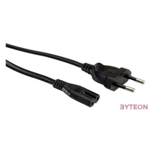 ROLINE Tápkábel Hálózati, Europlug - C7, 5m, fekete