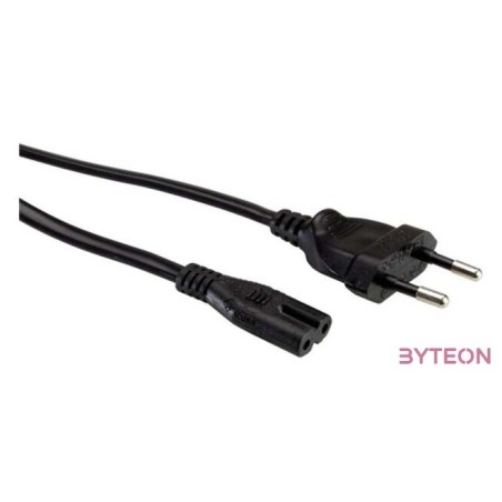 ROLINE Tápkábel Hálózati, Europlug - C7, 5m, fekete