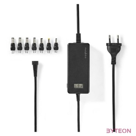 Nedis ACPA105 univerzális AC-DC tápegység, 5V-24V, 36W, 7 cserélhető táp dugó