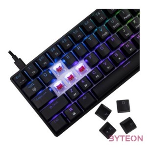 BILL White Shark GK-004111B,R-US SHINOBI-2 vezetékes mechanikus gamer billentyűzet - fekete - US