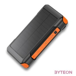 CHG Alcor SD10000 Solar & Dynamo vésztöltő beépített lámpával - narancssárga