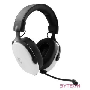 HDP White Shark GH-2445W FOX gamer fejhallgató mikrofonnal - fehér