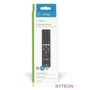 Nedis csere távirányító, Philips, előre programozott, Amazon Prime, Netflix, Rakuten TV, Smart Hub gombok