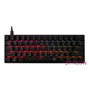 BILL White Shark GK-004111B,R-US SHINOBI-2 vezetékes mechanikus gamer billentyűzet - fekete - US