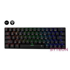 BILL White Shark Premium GK-003111B,R-US KAIKEN vezeték nélküli mechanikus gamer billentyűzet - fekete - US