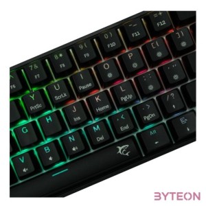 BILL White Shark GK-004131B,BR-US SHINOBI-2 vezetékes mechanikus gamer billentyűzet - fekete - US