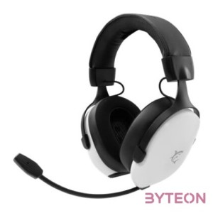 HDP White Shark GH-2445W FOX gamer fejhallgató mikrofonnal - fehér